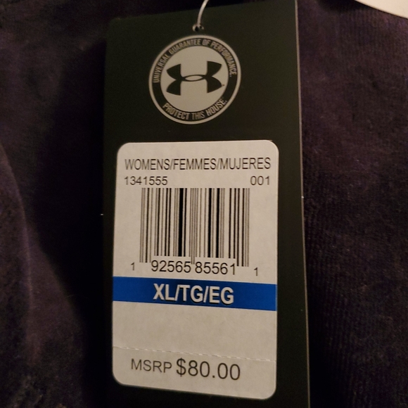 > UNDER ARMOUR Be Seen Velour Boyfriend Pullover XL - Picture 3 of 3